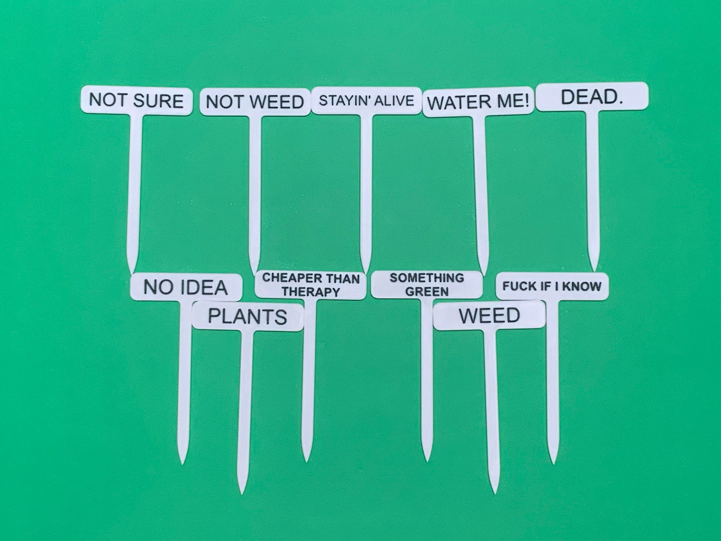 Funny Plant Plastic Stakes
