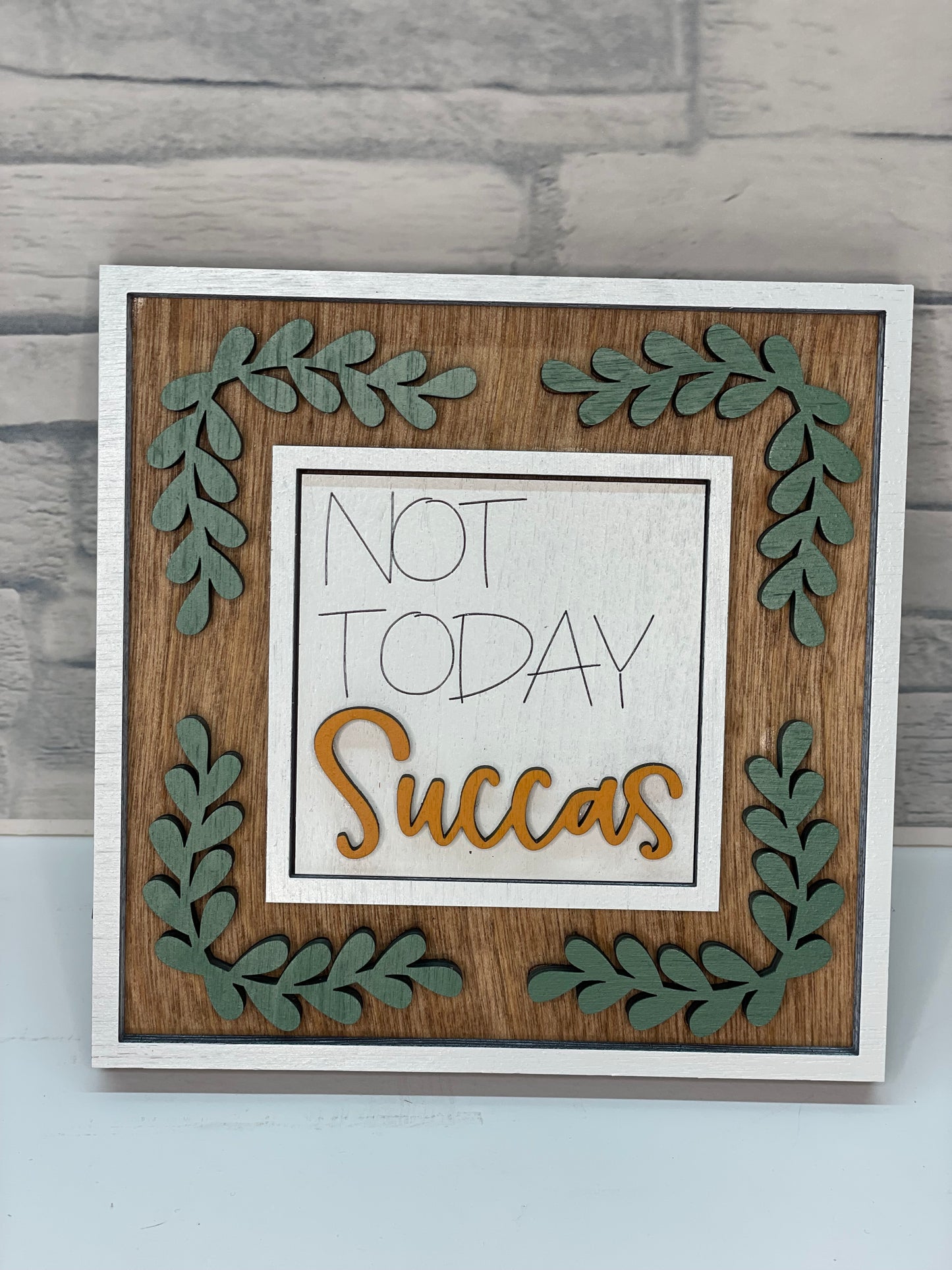 Leafy Mini Tile Square Single Frame