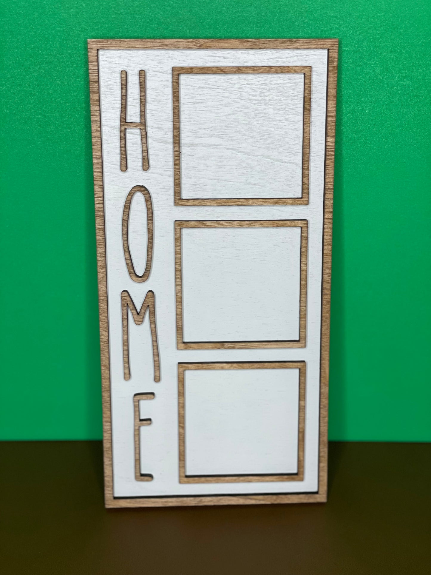 HOME - Square 3 Frame Mini Sign Backer