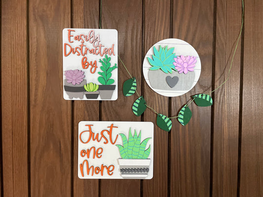 Succulent Quick and Easy Tiered Set