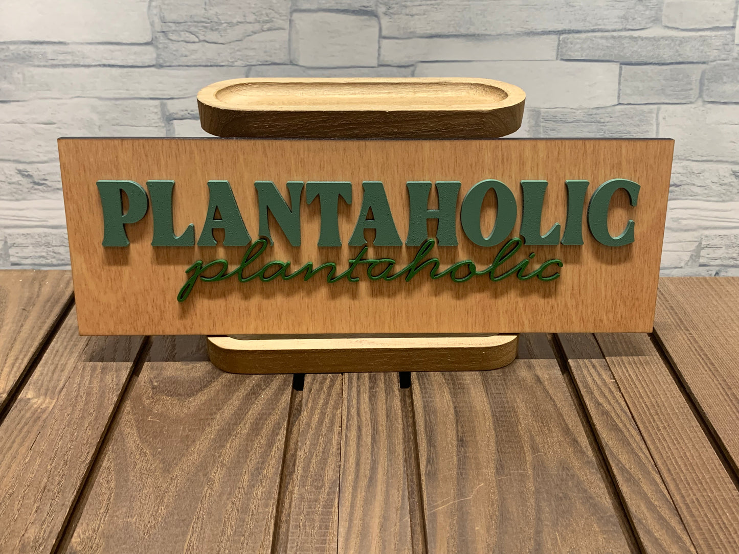 Plantaholic - Wood Wall Door Hanger Sign