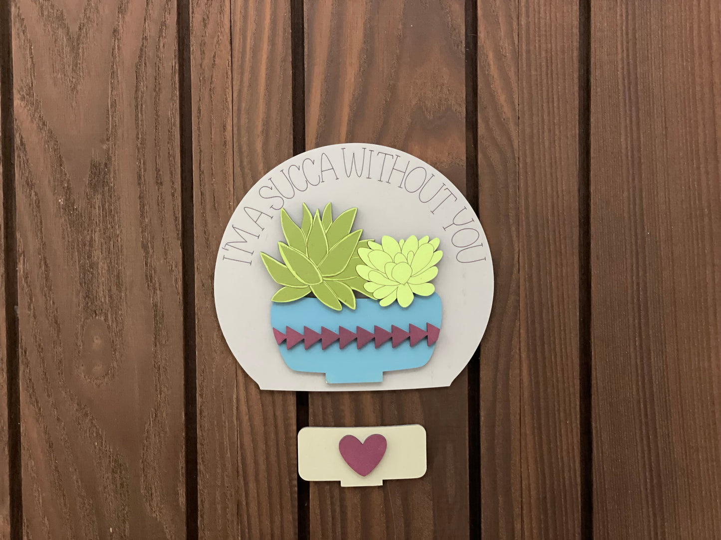 Succulents for the Interchangeable Snow Globe