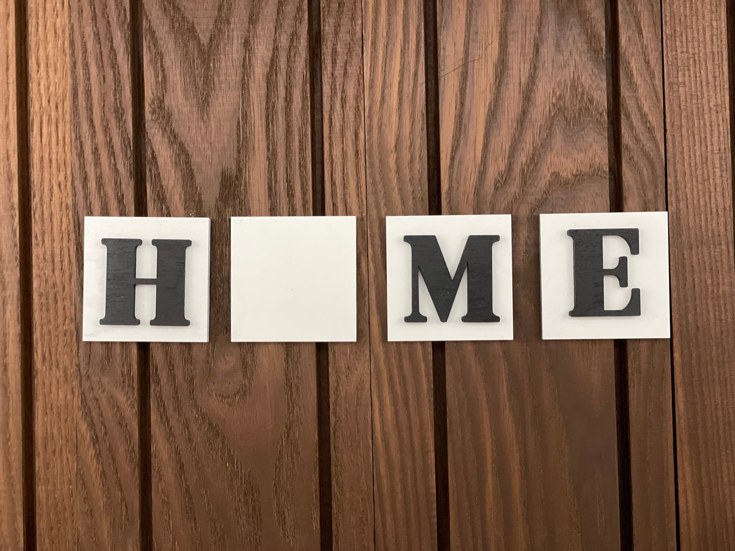 Mini HOME Interchangeable Tiles Leaning Signs