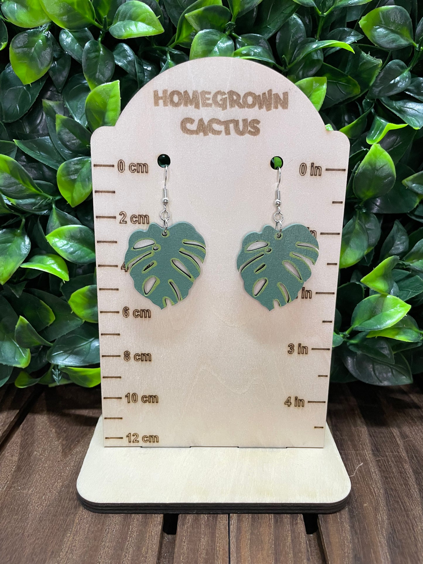 Monstera Leaf Earrings
