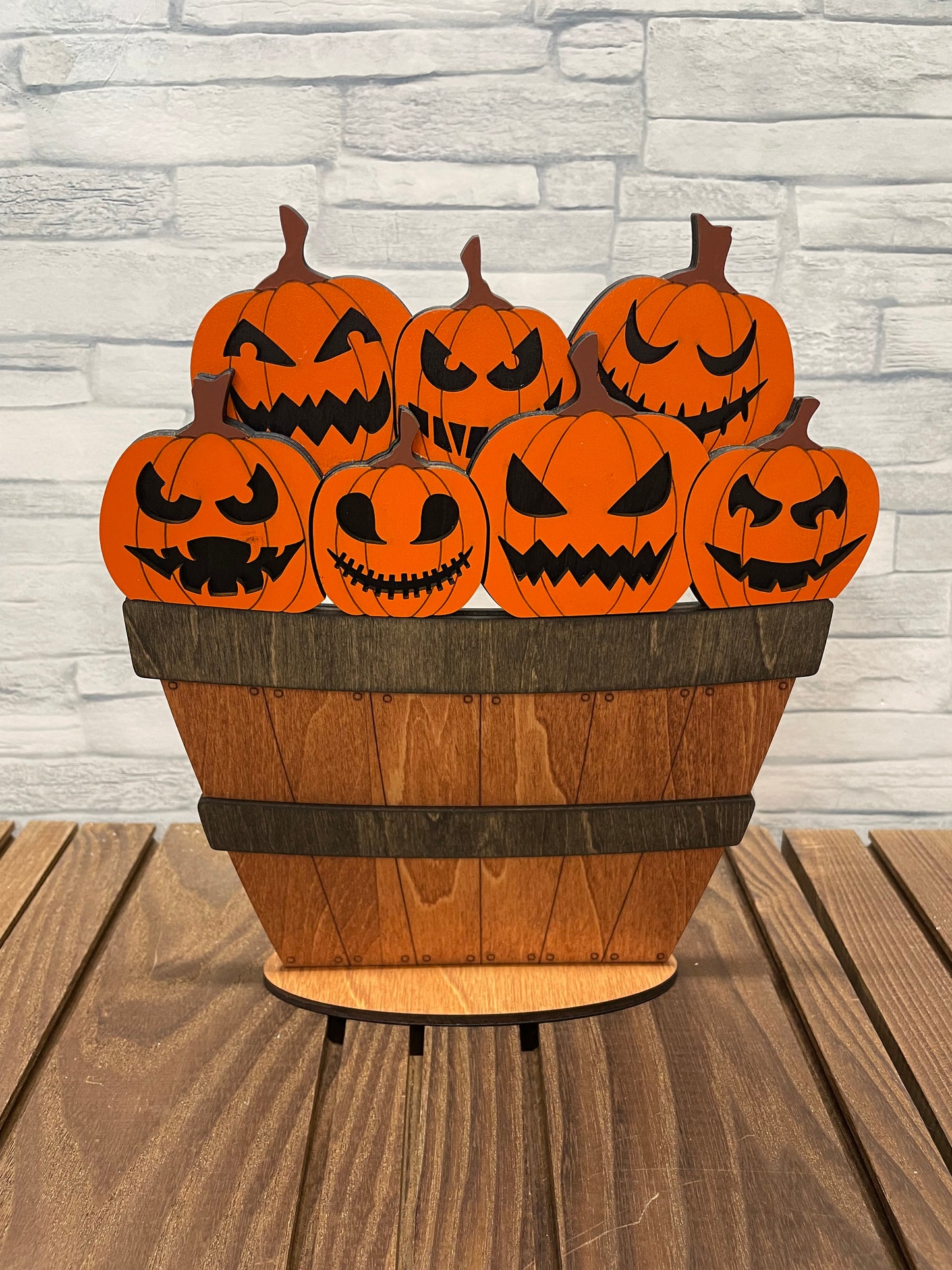 Halloween Jack-o-Lantern for the Interchangeable Flower Basket