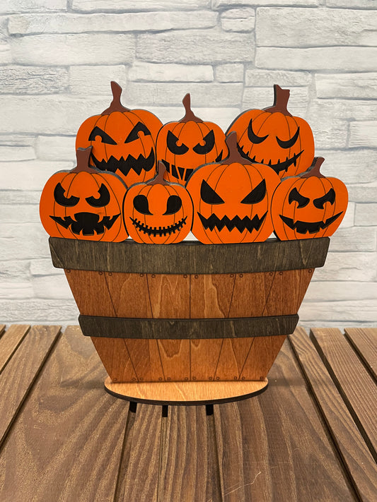 Halloween Jack-o-Lantern for the Interchangeable Flower Basket