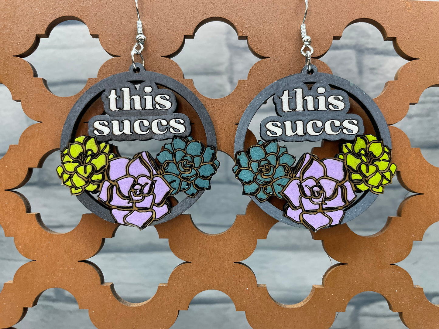 This Succs Succulent Earrings