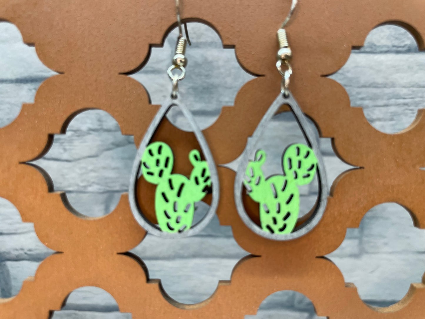Cactus Earrings Style 01C