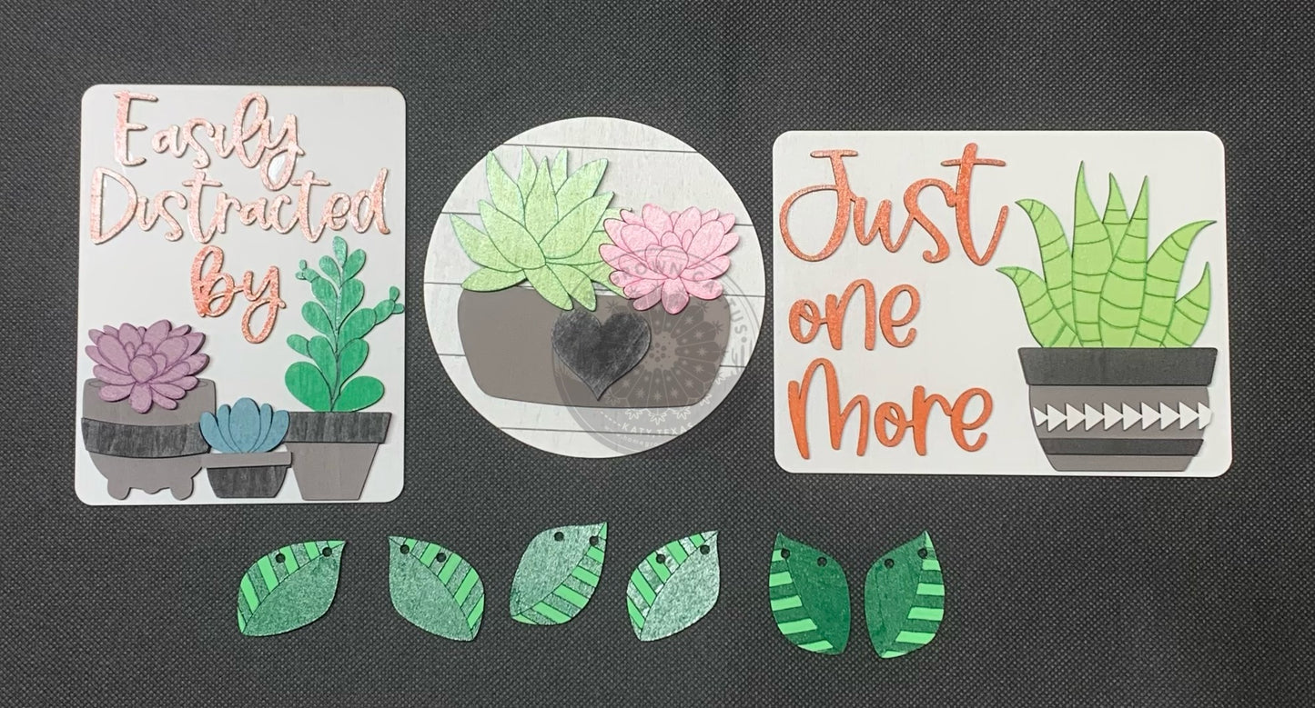 Succulent Quick and Easy Tiered Set