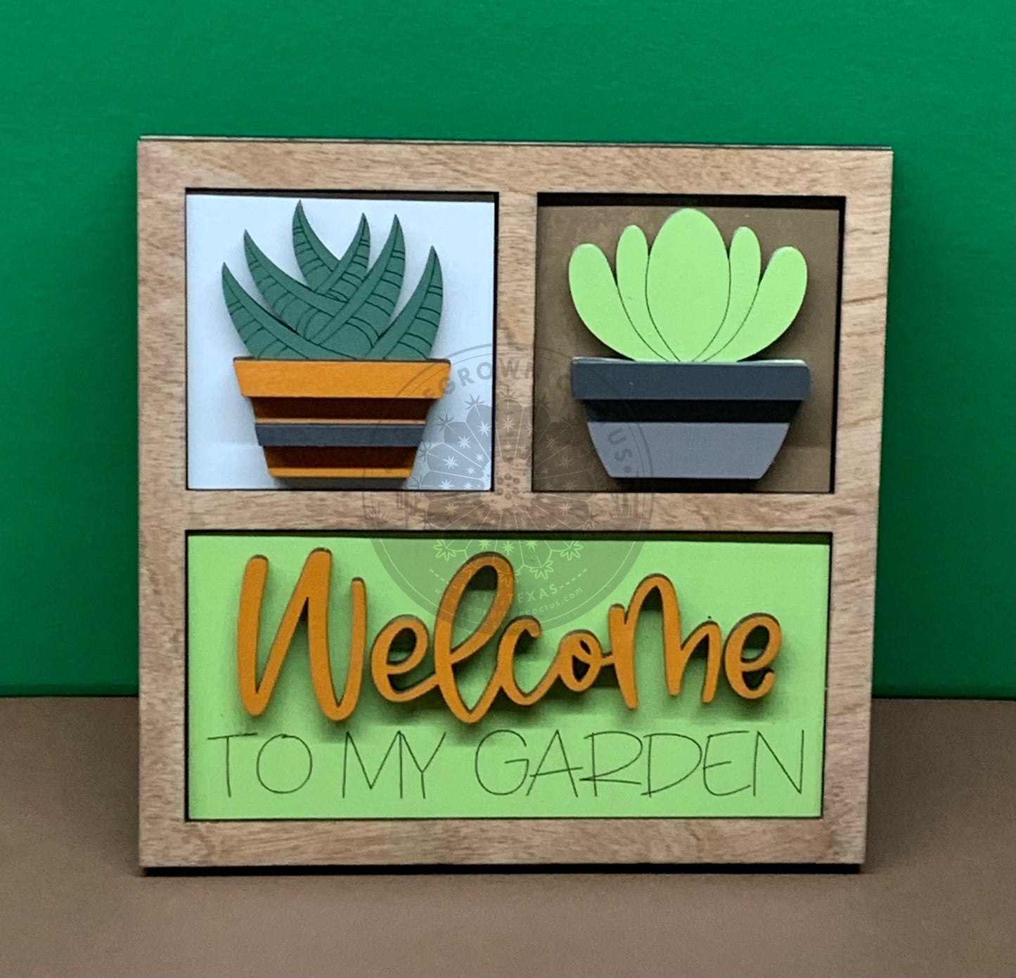 Square 3 Frame Mini Sign Backer