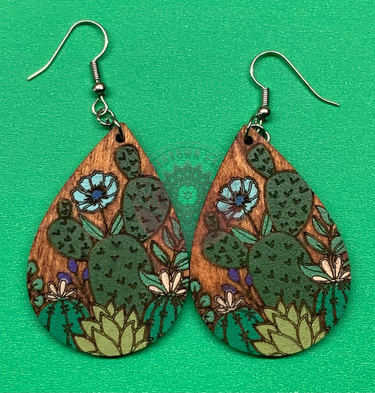 Prickly Pear Cactus Earrings