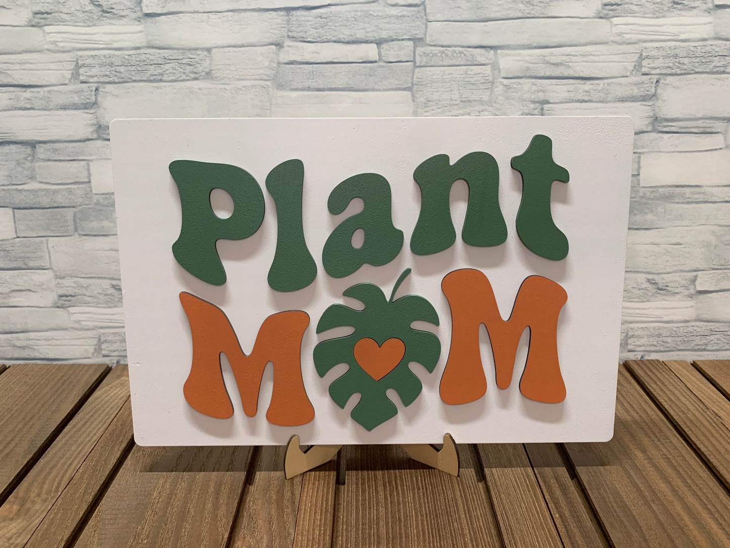 Plant Mom Wood Wall Sign Door Hanger
