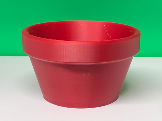Shallow Terra Cotta Style Flower Pot