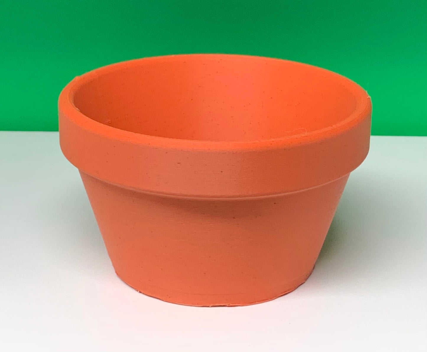 Shallow Terra Cotta Style Flower Pot