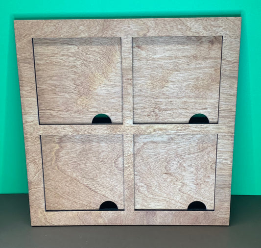 Leaning Sign 4 Frame Square Tile Backer