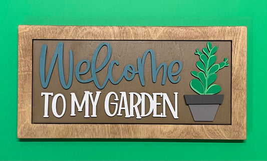 Leaning Sign Single Rectangle Tile Backer