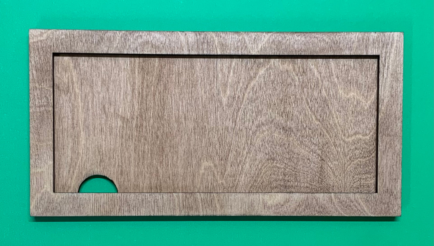 Leaning Sign Single Rectangle Tile Backer