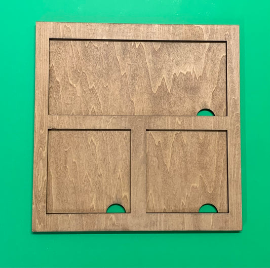 Leaning Sign 3 Frame Square Tile Backer