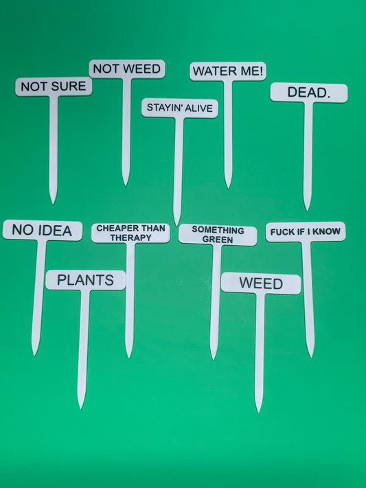 Funny Plant Plastic Stakes