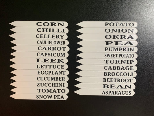 Vegetable Garden Plant Labels