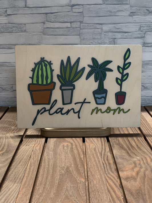 Plant Mom - Door Hanger Wall Sign