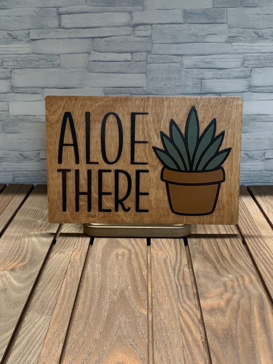 Aloe There - Wall Hanger Door Sign