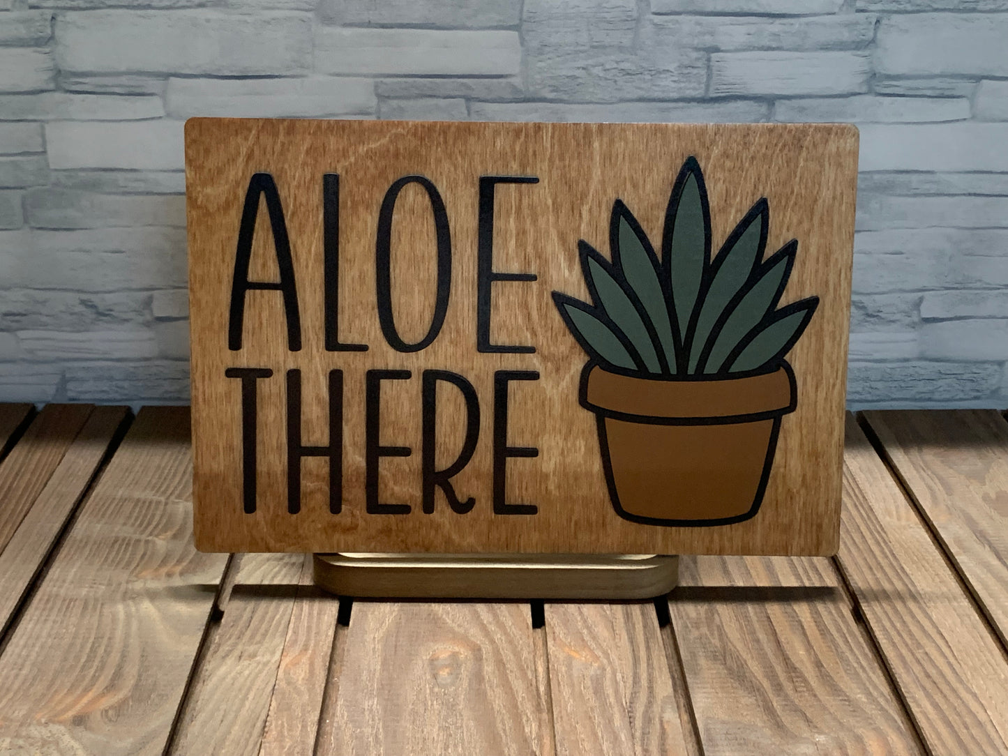 Aloe There - Wall Hanger Door Sign
