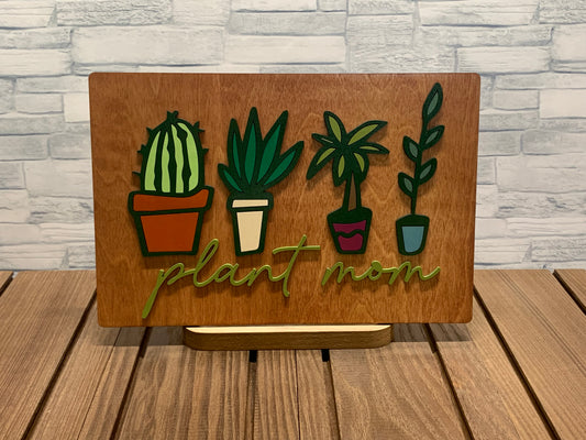 Plant Mom - Door Hanger Wall Sign