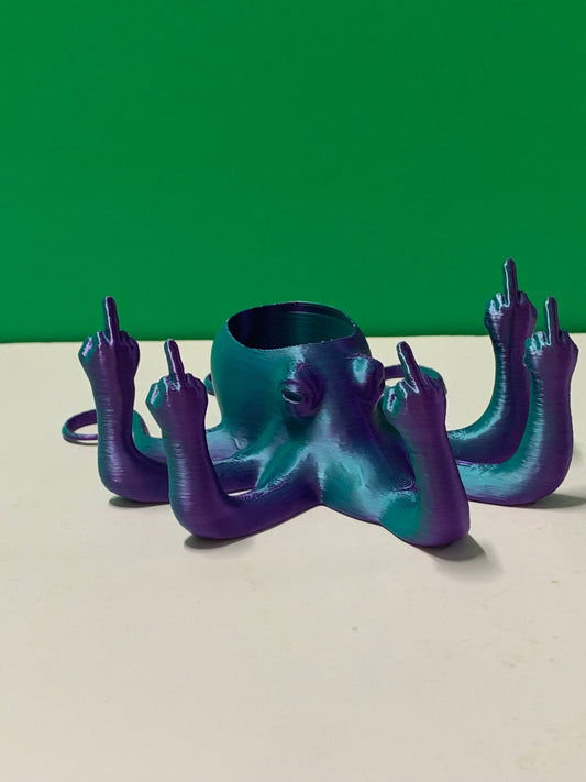 Rude Octopus Planter Pot