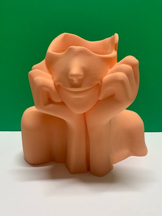Woman's Face Pot