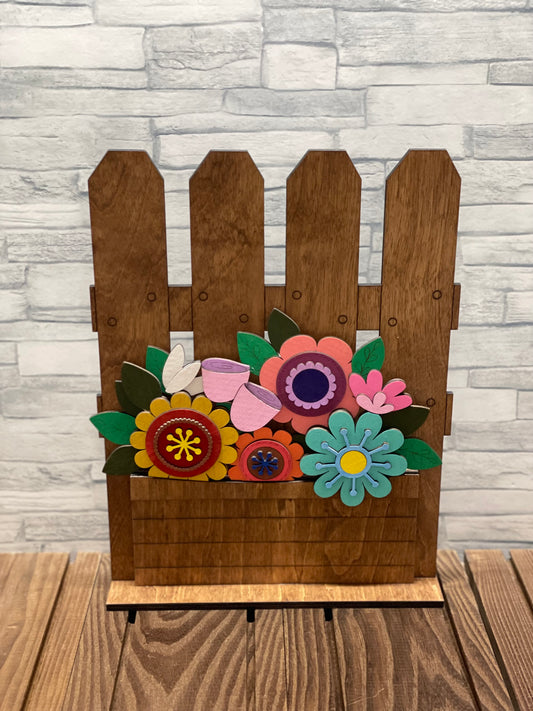Fence Display Planter for the Interchangeable Flower Baskets
