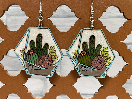 Hanging Plant Earrings Style 01AH