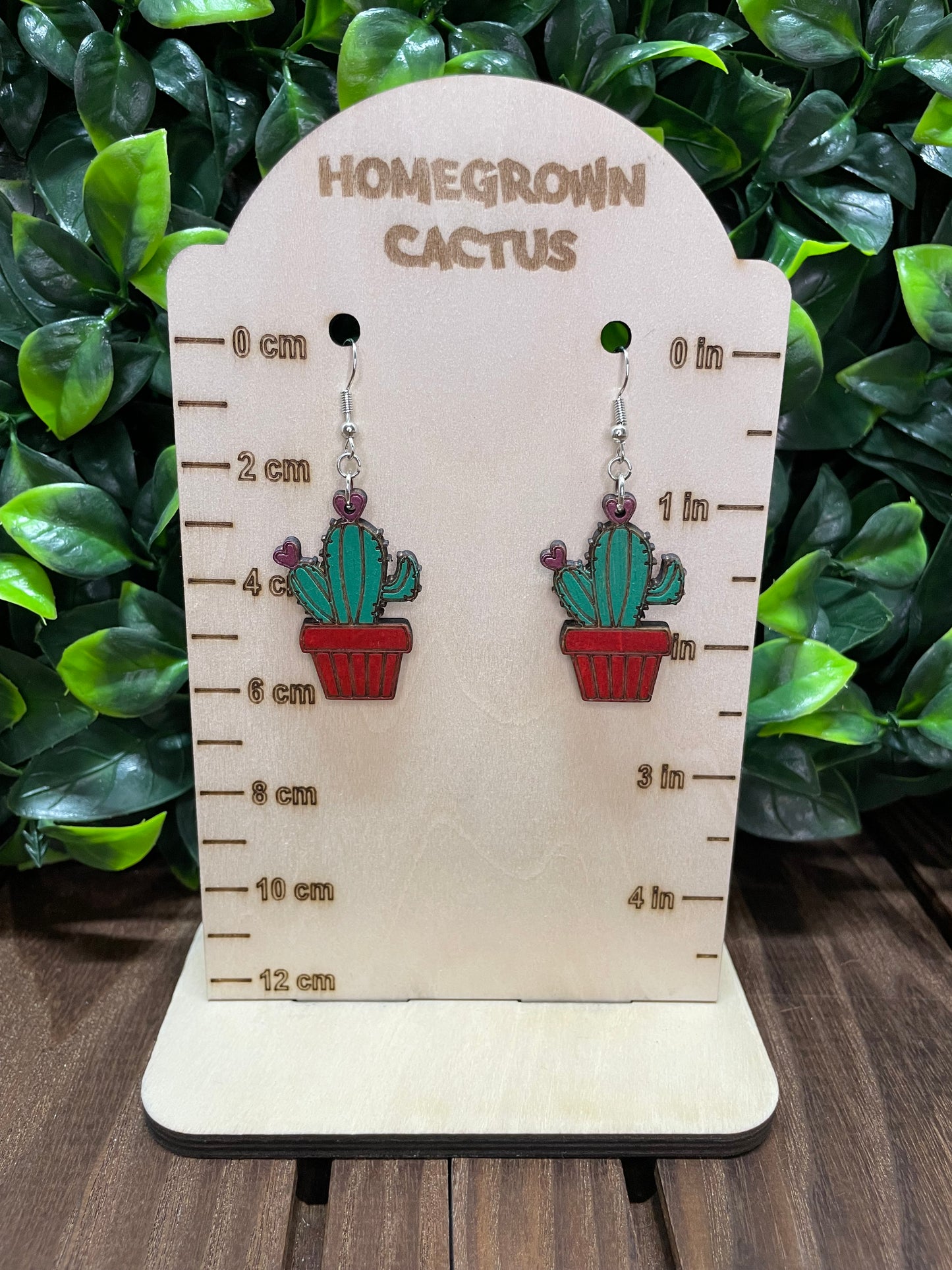 Cute Cactus Earrings Style 01F