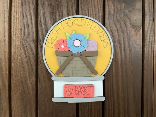 Spring Flowers for the Interchangeable Snow Globe