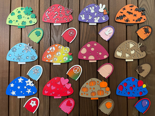 Interchangeable Mushroom House Insert