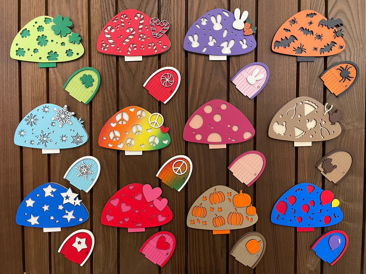 Halloween Interchangeable Mushroom House Insert