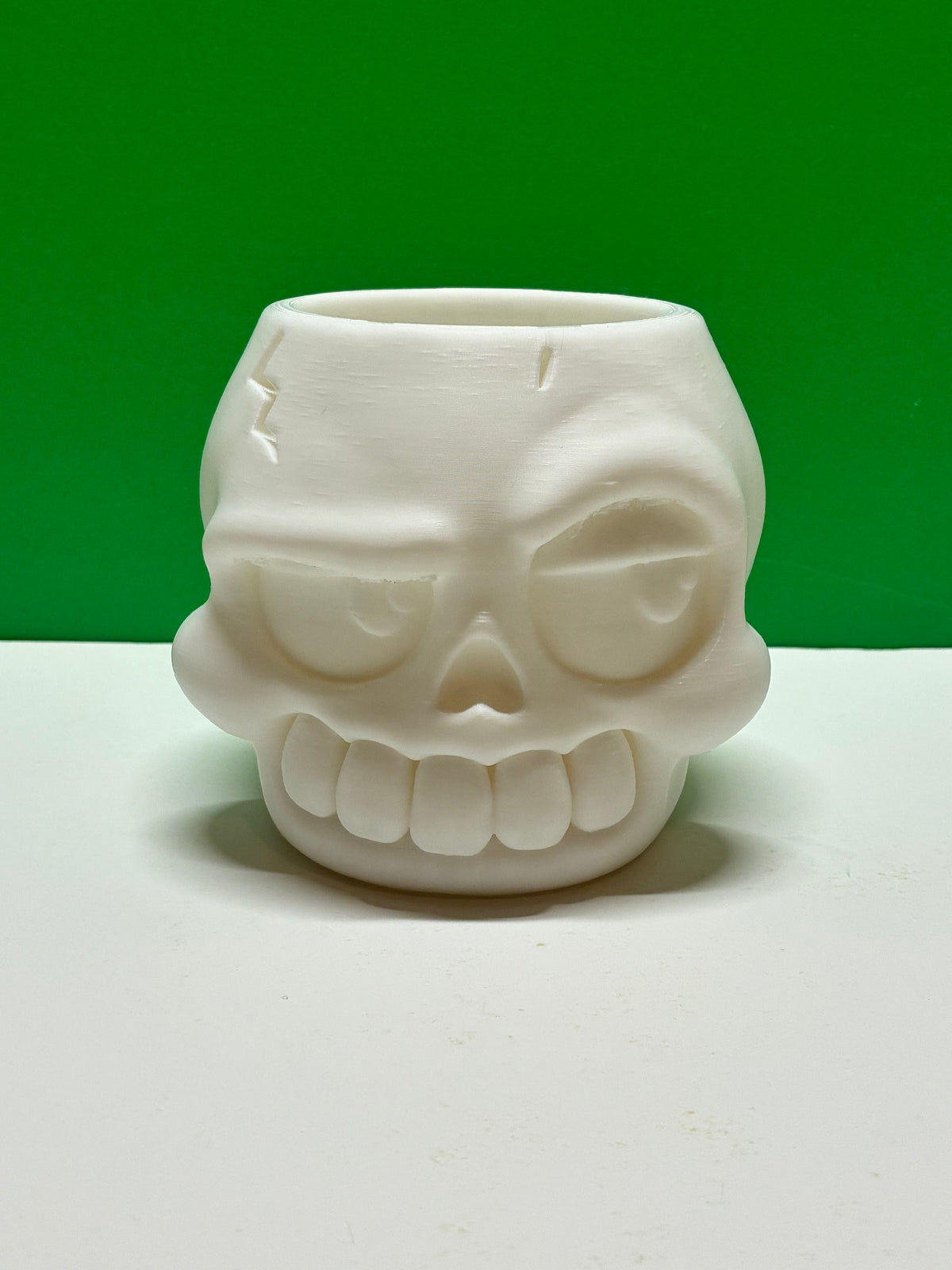 Bone Dry Skull Planter Pot