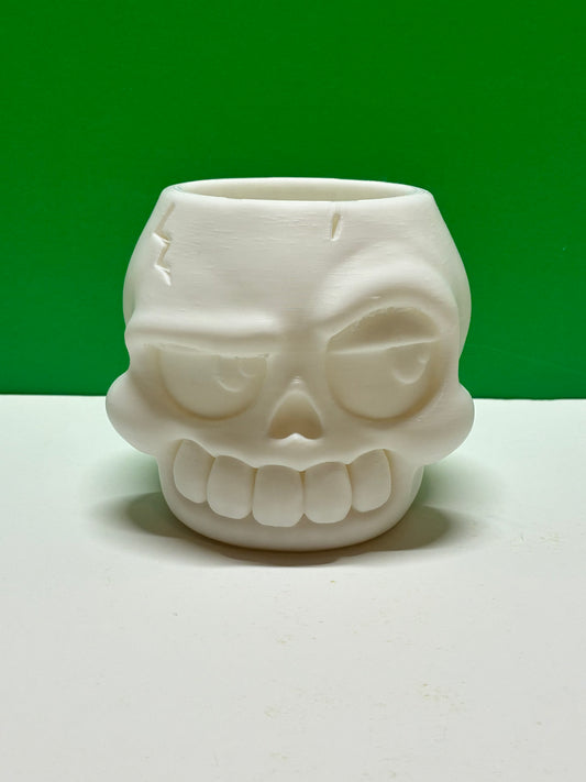 Bone Dry Skull Planter Pot