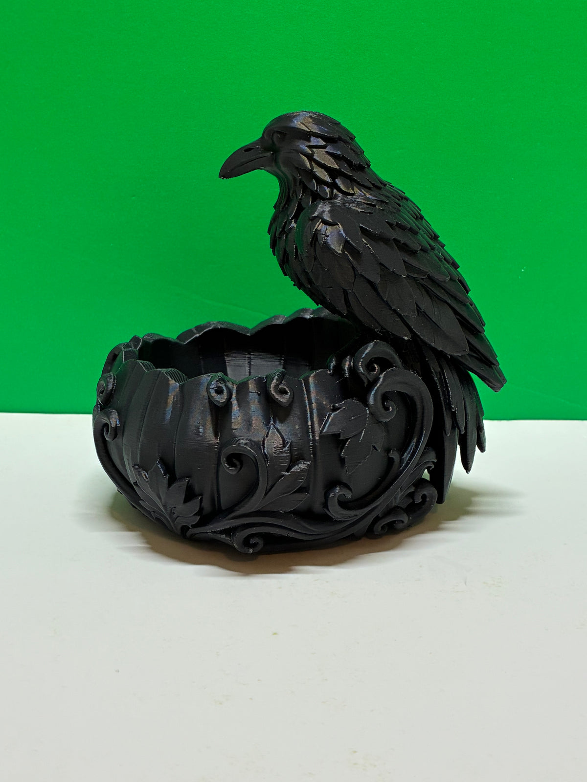 Gothic Raven Planter Pot