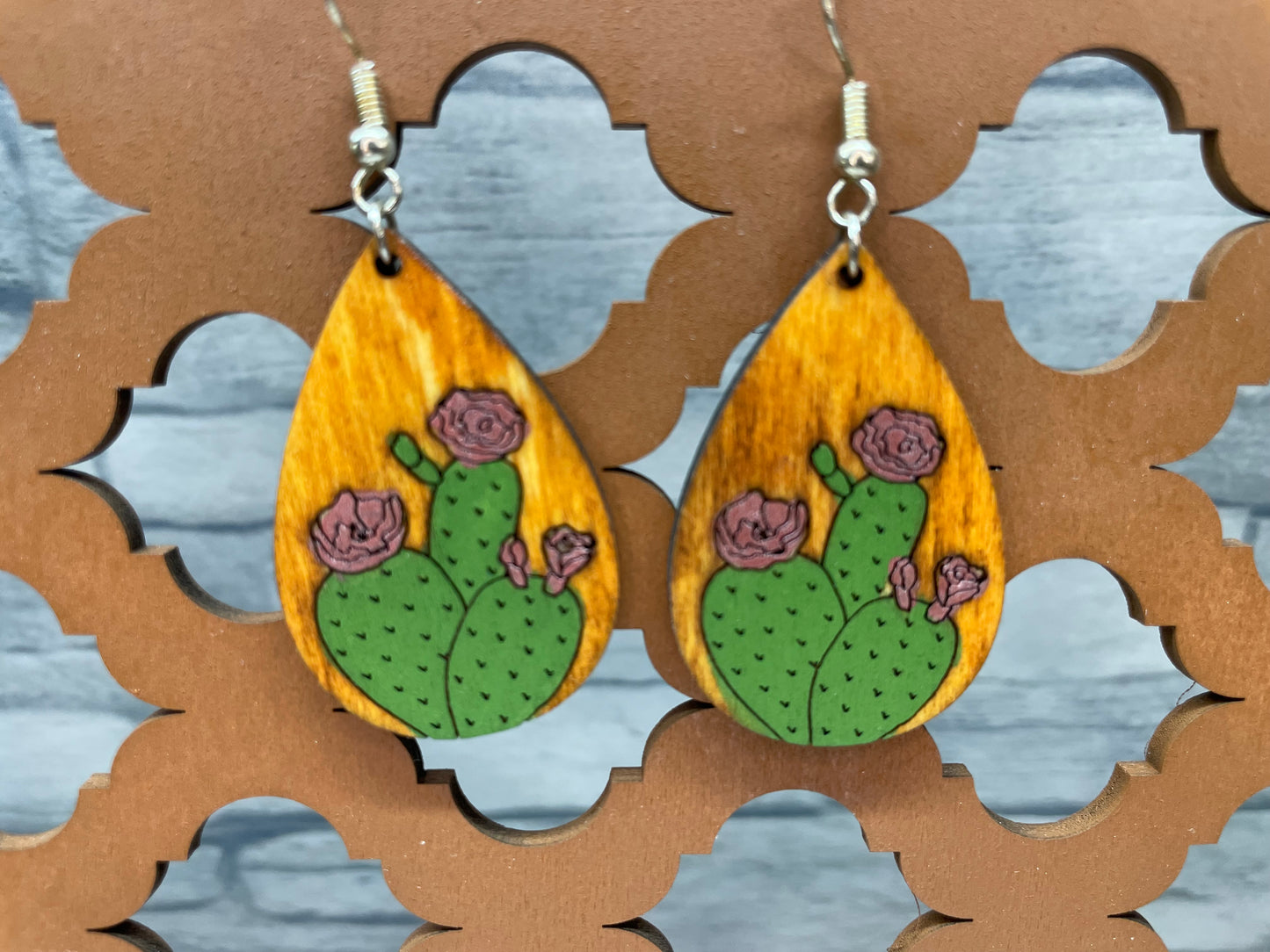 Teardrop Prickly Pear Earrings