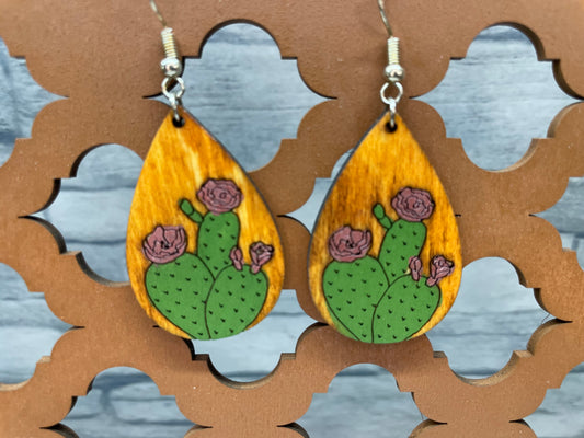 Teardrop Prickly Pear Earrings