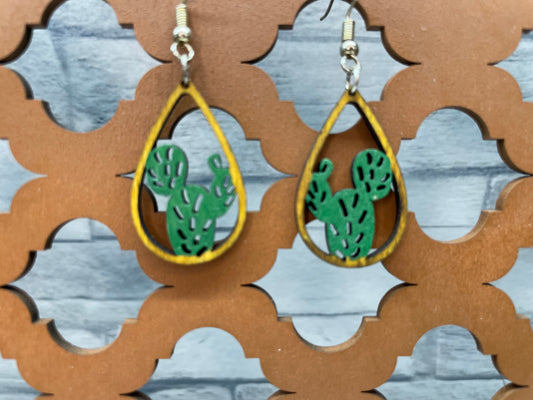 Cactus Earrings Style 01C