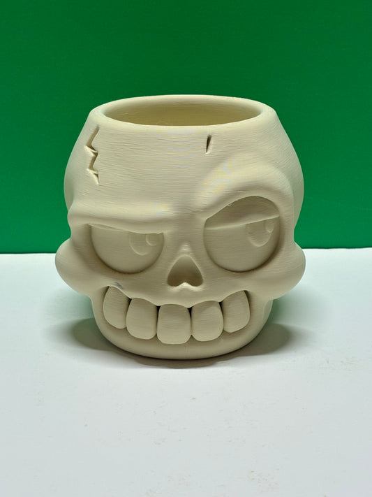 Bone Dry Skull Planter Pot