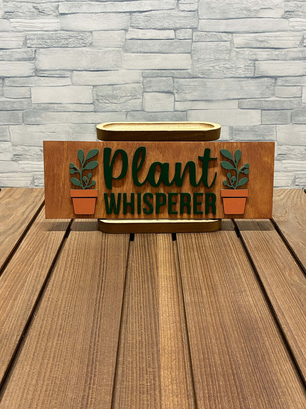 Plant Whisperer - Wood Wall Door Sign