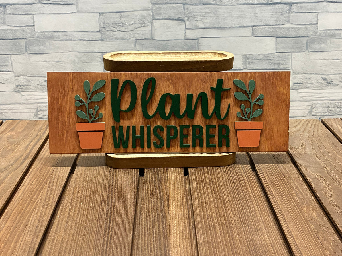 Plant Whisperer - Wood Wall Door Sign