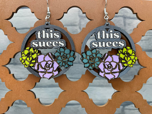 This Succs Succulent Earrings