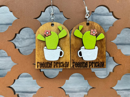 Feeling Prickly Cactus Earrings