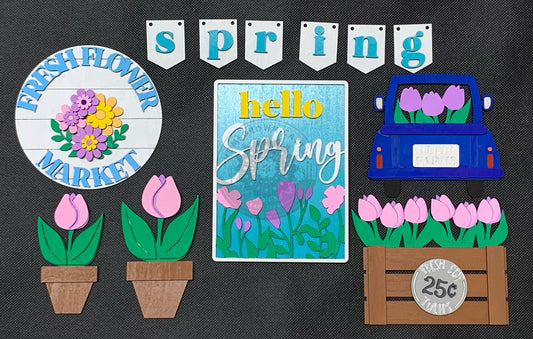 Hello Spring - Tiered Tray Set