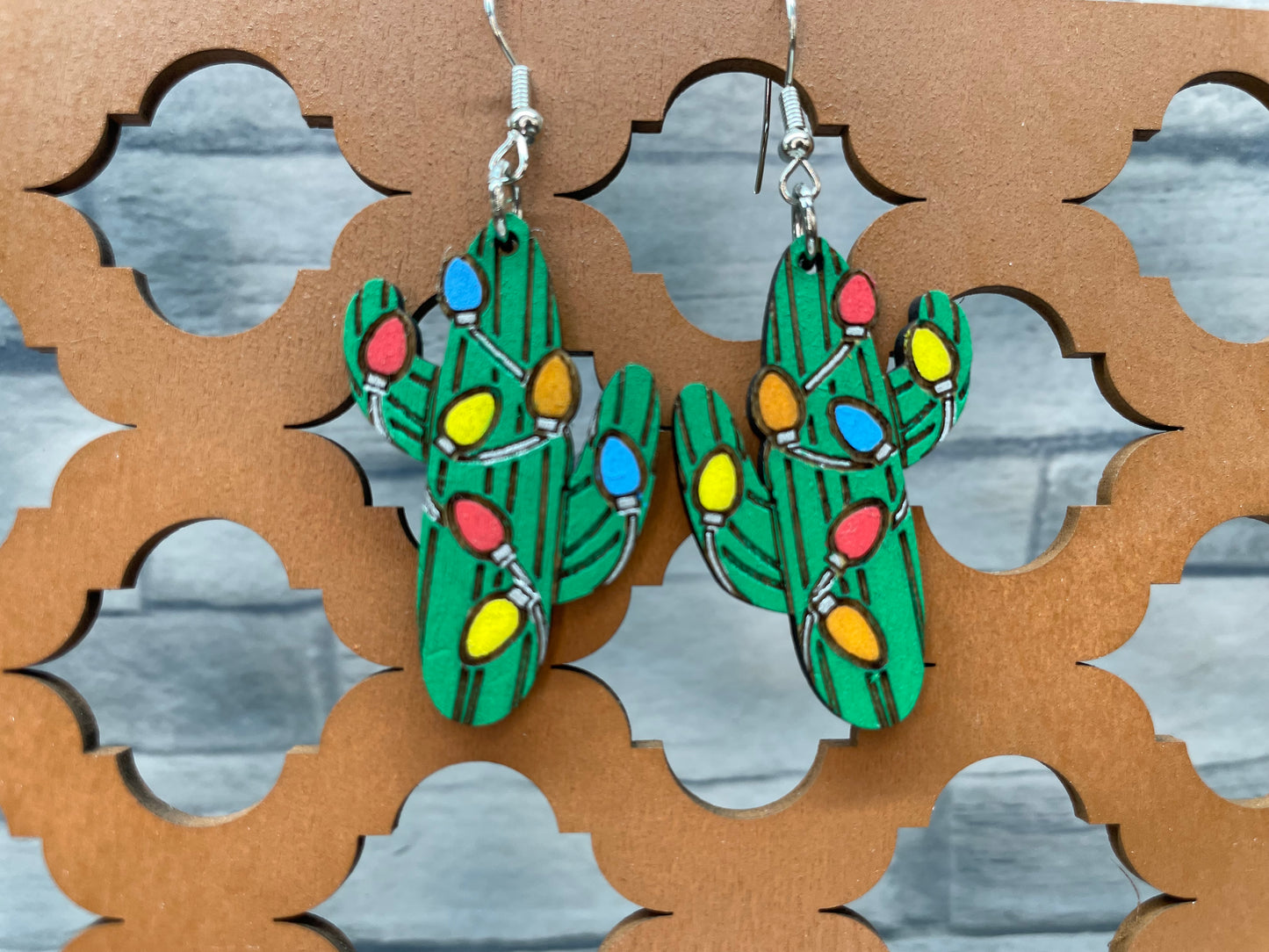 Christmas Cactus Earrings