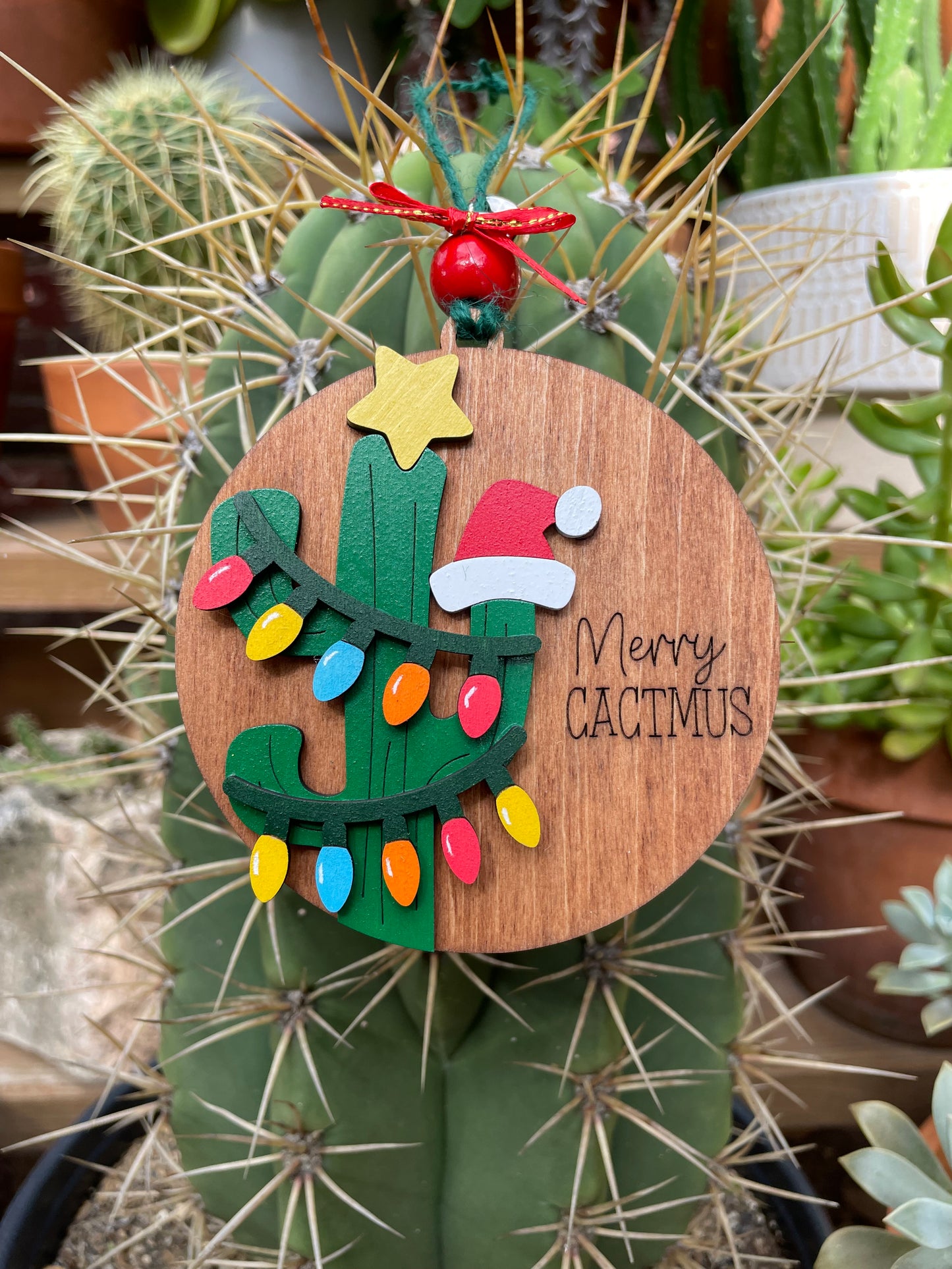 Cactus Ornament - Merry Cactmus